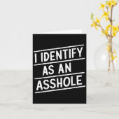 Ik identificeer me als een grappige sarcasme meme kaart (Gele Bloem)