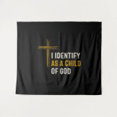 Ik identificeer me als een kind van God - Christel Wandkleed (Voorkant (horizontaal))