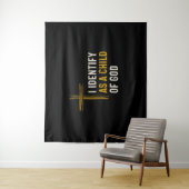 Ik identificeer me als een kind van God - Christel Wandkleed (In situ)