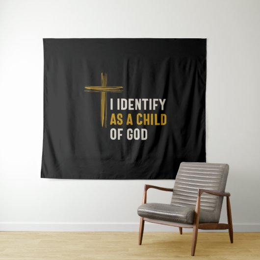 Ik identificeer me als een kind van God - Christel Wandkleed (In Situ (horizontaal))