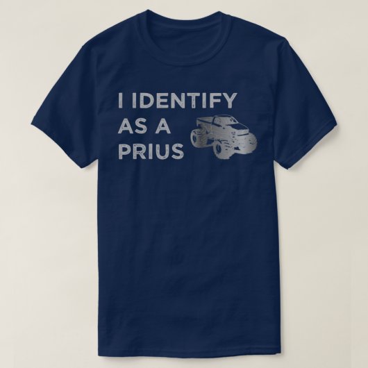 Ik identificeer me als een prius t-shirt (Design voorkant)