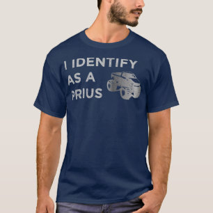 Ik identificeer me als een prius t-shirt