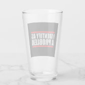 Ik identificeer me als een probleemstelling Sassy  Glas (Achterkant)