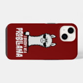 Ik Identificeer Me Als Een Probllama Cool Lama Pro iPhone Hoesje (Achterkant horizontaal)