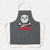 Ik Identificeer Me Als Een Probllama Cool Llama Pr Schort (Voorkant)