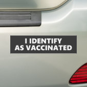 Ik Identificeer Me Als Gefokt Bumpersticker (Op auto)