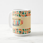 Ik identificeer me als Mid Century Modern Coffee M Koffiemok (Voorkant links)