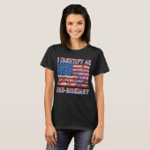 Ik identificeer me als niet-Bidenary American Flag T-shirt (Voorkant volledig)