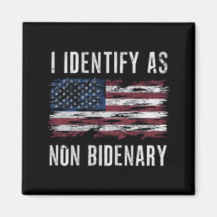 Ik identificeer me als niet-bidenary Patriot Ameri Magneet