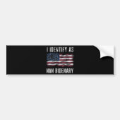 Ik Identificeer Me Als Niet-Bideniaanse Patriottis Bumpersticker (Voorkant)