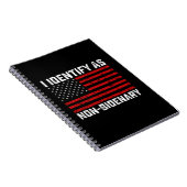 Ik identificeer me als niet-binaire grappige Biden Notitieboek (Rechterzijde)