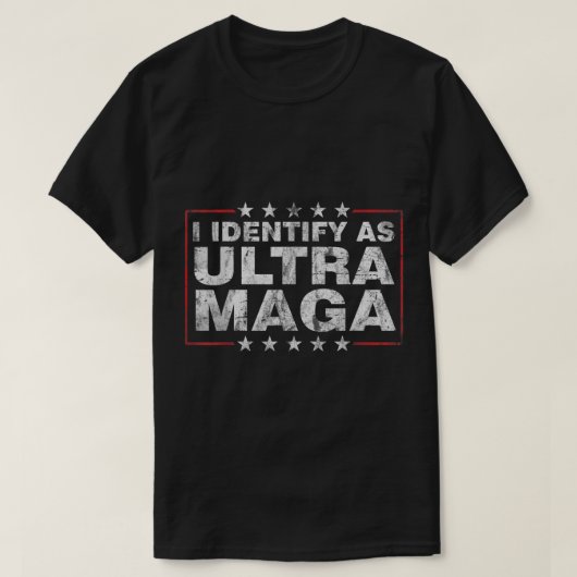 Ik identificeer me als Ultra Maga Shirt steun Grot (Design voorkant)