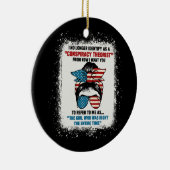 Ik identificeer me niet langer als complottheater keramisch ornament (Rechts)