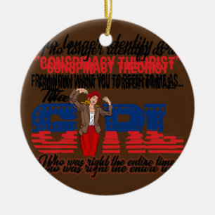 Ik identificeer me niet langer als complottheoreti keramisch ornament