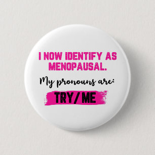 Ik identificeer me nu als overgang. Mijn voornaamw Ronde Button 5,7 Cm