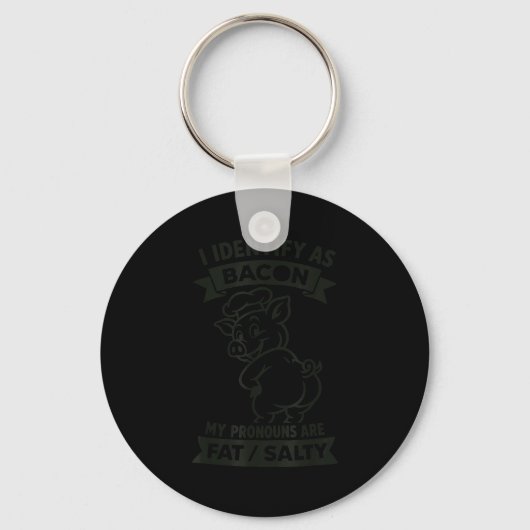 Ik identificeer mezelf als Bacon G, grappige BBQ-l Sleutelhanger (Voorkant)