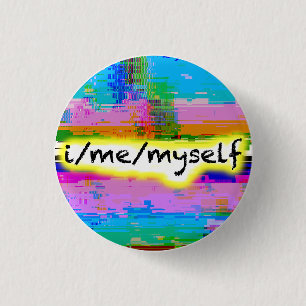 "Ik / Ik / Mijzelf" Will Wood voornaamwoord pin, t Ronde Button 3,2 Cm