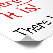 Ik in Team Grappige Poster (Hoek)