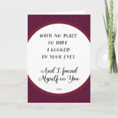 Ik in Uw rode Valentijn Feestdagen Kaart (Voorkant)