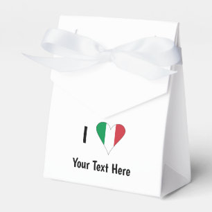 Ik (Italiaanse Vlag Hart Liefde) Jouw Tekst Bedankdoosjes