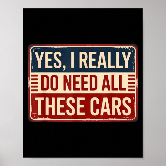 Ik Ja Heb Alle Auto's Nodig Poster (Voorkant)