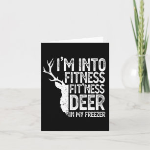 Ik jaag in fitness Deer in mijn vriezer Kaart