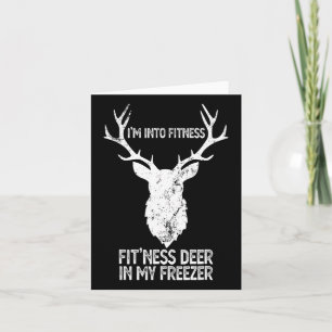Ik jaag in fitness Deer in mijn vriezer Kaart