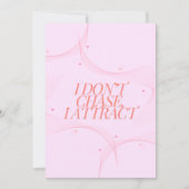 Ik jaag niet, ik trek aan feestdagenkaart (Voorkant)