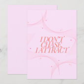 Ik jaag niet, ik trek aan feestdagenkaart (Voorkant / Achterkant)