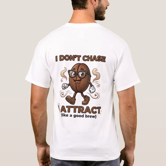 Ik jaag niet, ik trek aan t-shirt (Achterkant)