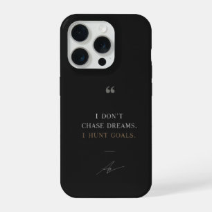Ik Jaag Niet Naar Dromen Ik Jaag Doelen Motivation iPhone 15 Pro Case