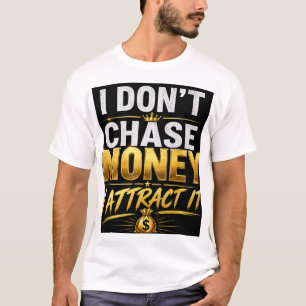 Ik Jaag Niet Naar Geld, Ik Trek Het Aan – Gouden L T-shirt