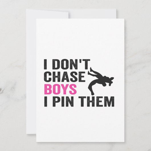 Ik Jaag Niet Op Jongens, Ik Speld Ze Grappig Worst Kaart (Voorkant)