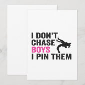 Ik Jaag Niet Op Jongens, Ik Speld Ze Grappig Worst Kaart (Voorkant / Achterkant)