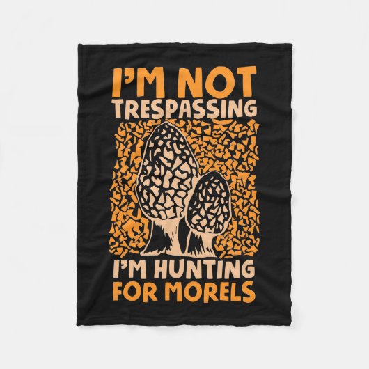 Ik jaag op morels fleece deken (Voorkant)