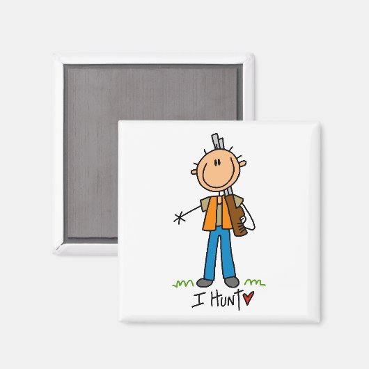 Ik jaag op Tshirts en geschenken Magneet (Voorkant / Achterkant)