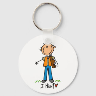 Ik jacht op T-shirts en cadeaus Sleutelhanger