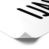 Ik Jam wat ik Jam Funny Music Pun Poster (Hoek)