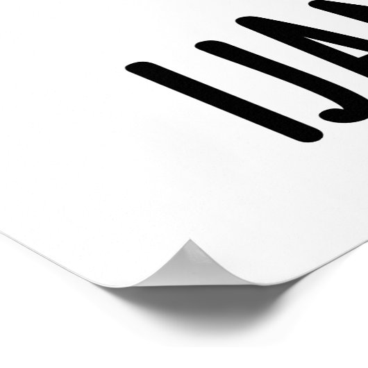 Ik Jam wat ik Jam Funny Music Pun Poster (Hoek)