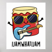 Ik Jam wat ik Jam Funny Music Pun Poster (Voorkant)