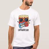 Ik Jam wat ik Jam Funny Music Pun T-shirt (Voorkant)