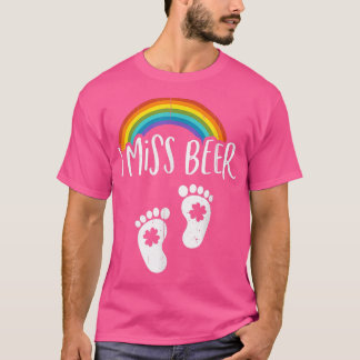 Ik juffrouw Beer St Patrick's Day Zwangerschap Ann T-shirt