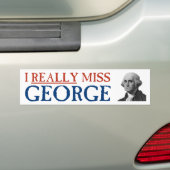 Ik juffrouw George Washington Bumpersticker (Op auto)