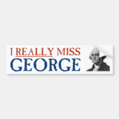 Ik juffrouw George Washington Bumpersticker (Voorkant)