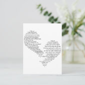 Ik juffrouw je - Gebroken gescheiden hart Briefkaart (Staand voorkant)