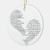 Ik juffrouw je - Gebroken gescheiden hart Keramisch Ornament (Links)