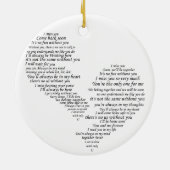 Ik juffrouw je - Gebroken gescheiden hart Keramisch Ornament (Achterkant)