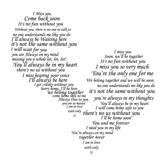 Ik juffrouw je - Gebroken gescheiden hart Staand Fotobeeldje (Voorkant)