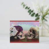 Ik juffrouw je gezicht schedel Briefkaart (Staand voorkant)