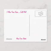 Ik juffrouw je gezicht schedel Briefkaart (Achterkant)